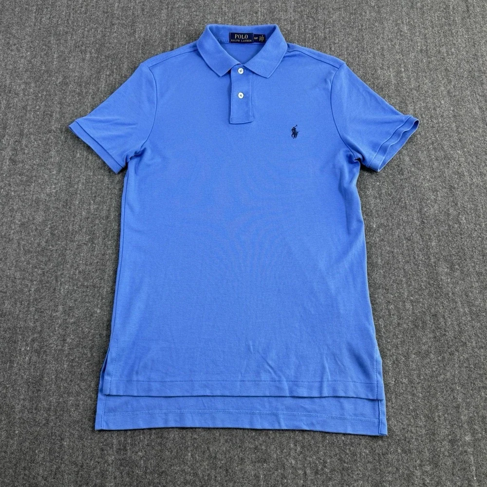 Polo Ralph Lauren Men's S Blue Polo Shirt Short Sleeve Pony 100% Cotton